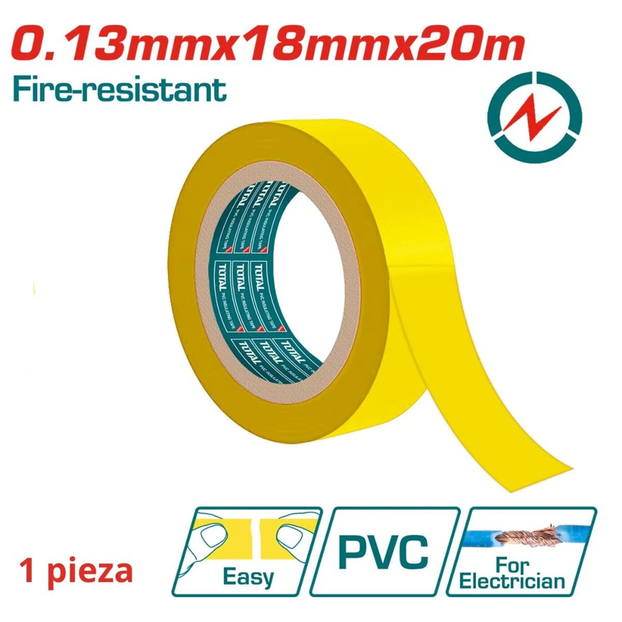 Cinta Adhesiva Total Amarillo 0.13mmx20m Autofund.