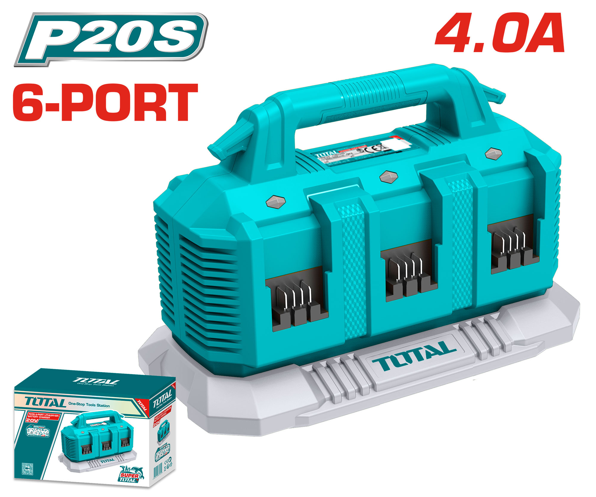 Cargador Total 6 Puertos 20v