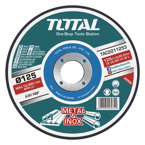 Disco Abrasivo P/ Metal E Inox Total 125mm
