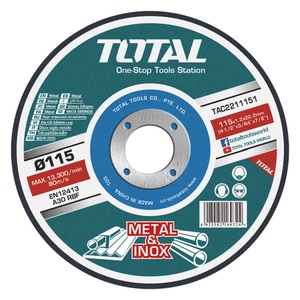 Disco De Corte Abrasivo Total 115*1.2*22.2mm