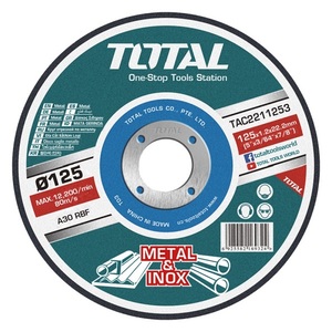Disco Abrasivo P/ Metal E Inox Total 125mm