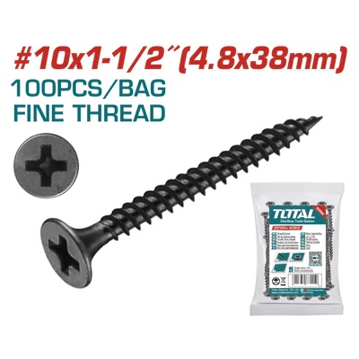 Tornillo Total St4.8x38mm Rosca Fina X100
