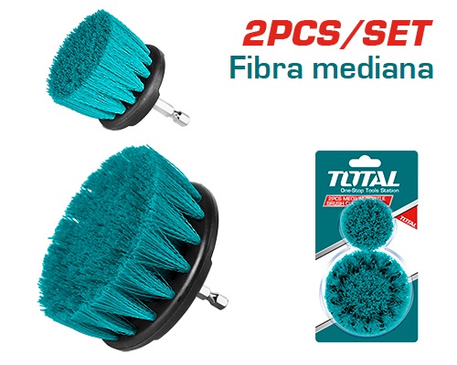 Cepillo Total P/ Taladro Cerdas Medias  2" Y 3.5"